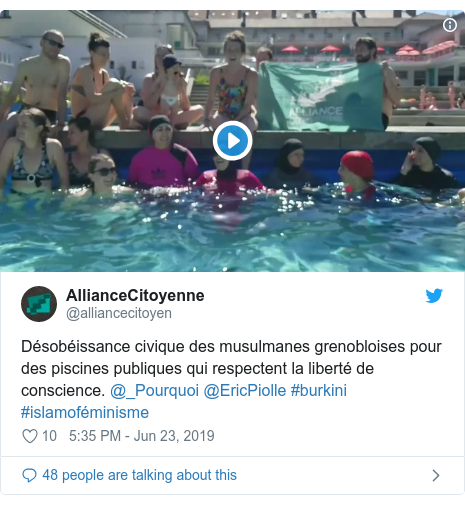 Muslim Women Defy Ban To Swim In Burkinis At French Pool Bbc News