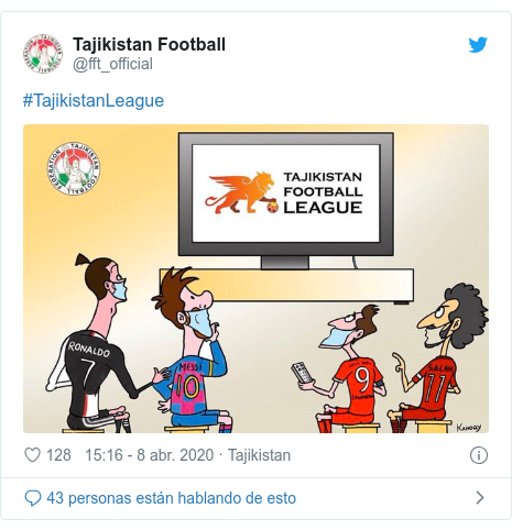 Publicación de Twitter por @fft_official: #TajikistanLeague 
