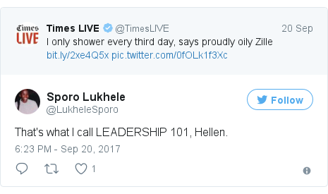 Twitter post by @LukheleSporo