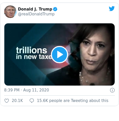 Twitter post by @realDonaldTrump: 