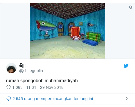 Twitter pesan oleh @shitegoblin: rumah spongebob muhammadiyah 