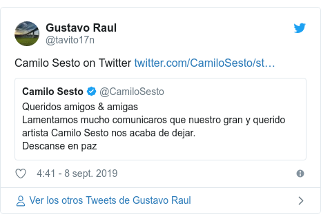 Publicación de Twitter por @tavito17n: Camilo Sesto on Twitter 