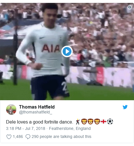 twitter post by thomashatfield dele loves a good fortnite dance - fortnite math meme