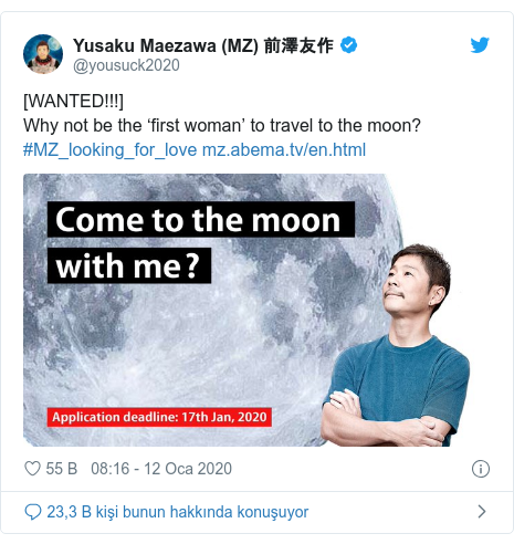 @yousuck2020 tarafndan yaplan Twitter paylam: [WANTED!!!] Why not be the first woman to travel to the moon?#MZ_looking_for_love  