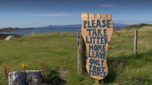 Sign at Morar
