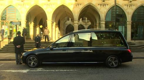 Brian Binley's funeral cortege