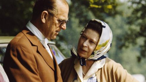 The Queen And Prince Philip chat during The Royal Windsor Horse Show In The Grounds Of Windsor Castle, May 16, 1982.