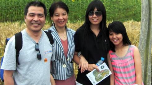 Ding family at Eden Project