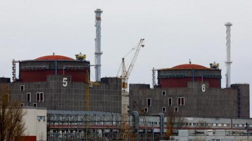 Exterior view of Zaporizhzhia Nuclear Power Plant