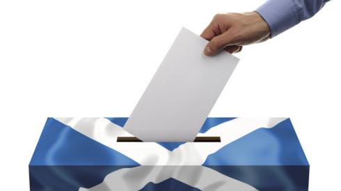 Saltire ballot box