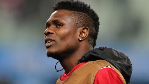 Kabaso Chongo of TP Mazembe during the FIFA World Club Cup match between TP Mazembe and Sanfrecce Hiroshima at Osaka Nagai Stadium on December 13, 2015 in Osaka, Japan