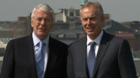 John Major and Tony Blair