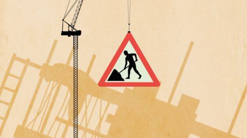 Graphic of a construction sign
