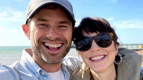 Rebecca Keatley with her partner Jim