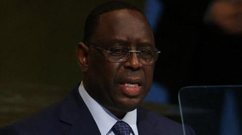 Senegal's President Macky Sall addresses the 77th Session of the United Nations General Assembly at U.N. Headquarters in New York City,
