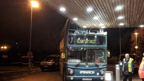 Ipswich Hospital crash scene