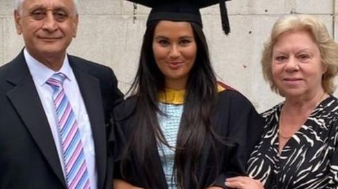 Emma Kaler and her parents