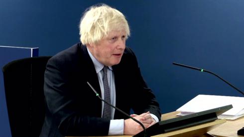 Boris Johnson at the UK Covid inquiry