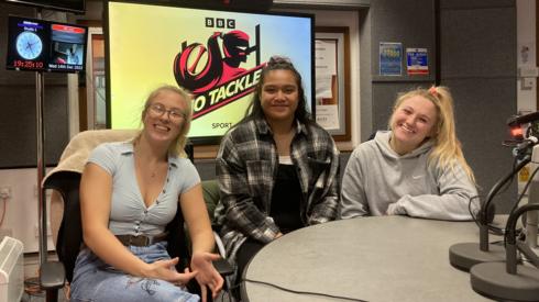 Enya Lackie, Sisilia Tuipulotu and Neve Jones