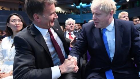 Jeremy Hunt and Boris Johnson