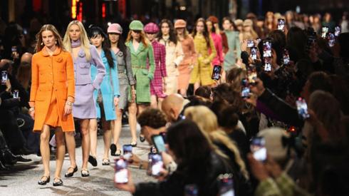 Models at Chanel Metiers d'Art in Manchester