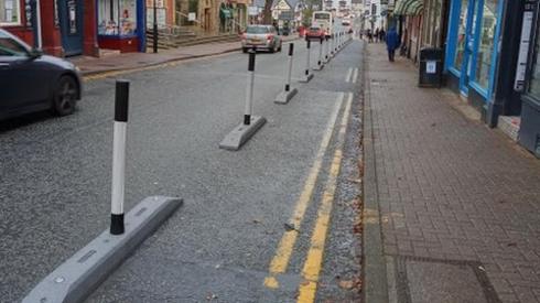Bollards in Castle Street