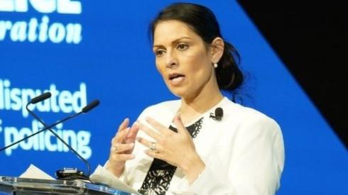 Priti Patel at the Police Federation's annual conference on Tuesday 17 May