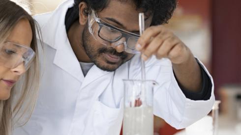 Celene Sandberg and Agoprene researcher