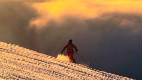 Skier in Drummochter hills