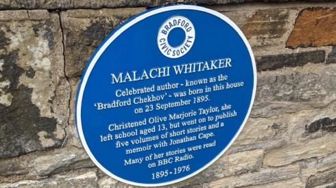 The plaque for Malachi Whitaker was unveiled at her birthplace in Wrose