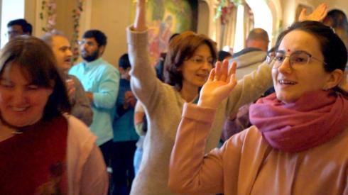 A Hare Krisha community that calls an island in County Fermanagh its home, is beginning to grow.