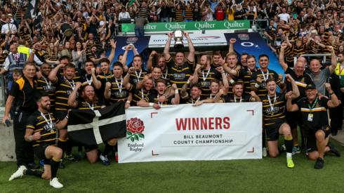 Cornwall celebrate winning the 2019 County Championship