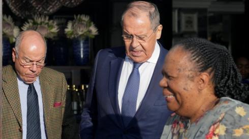 Brazil's Foreign Minister Mauro Vieira, Russia's Foreign Minister Sergei Lavrov and South Africa's Foreign Minister Naledi Pandor attend a BRICS foreign ministers meeting in Cape Town, South Africa, June 1, 2023