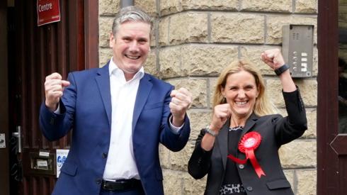 Keir Starmer and Kim Leadbeater