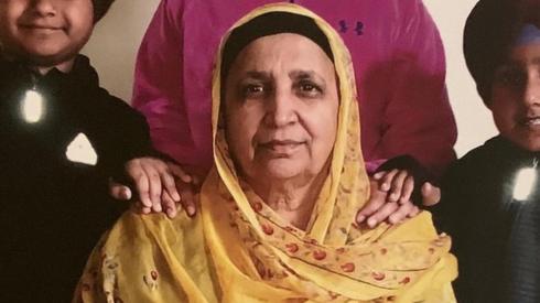 Amarjeet Kaur Johal with grandchildren