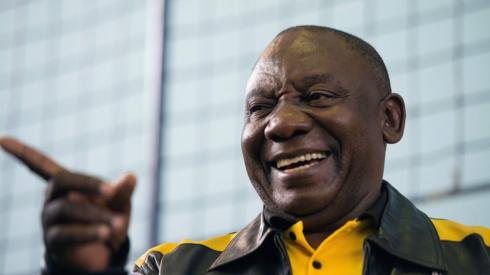 South African President and president of the ruling African National Congress (ANC), Cyril Ramaphosa,