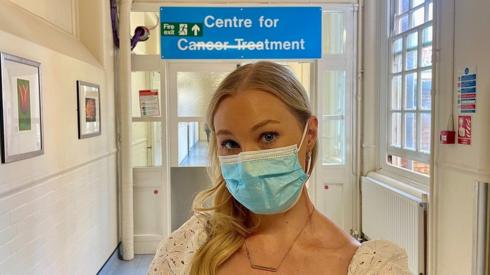 Sarah at cancer centre