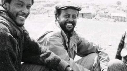 Gen Tsadkan Gebretensae (R), in roughly 1988