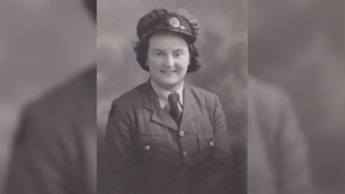 Iris Brown in uniform