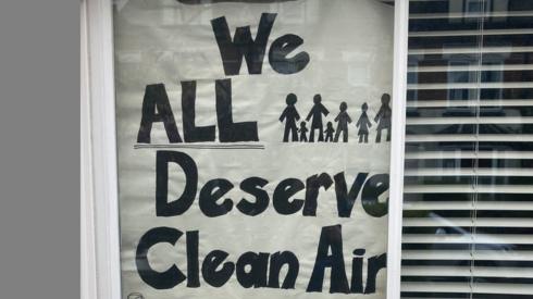We all deserve clean air poster
