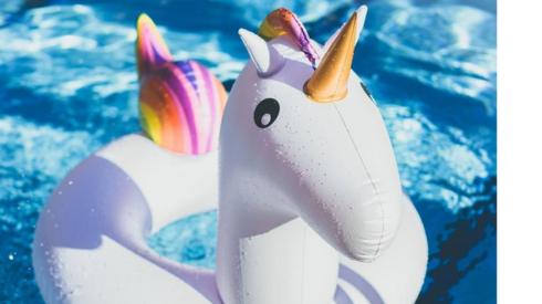 Inflatable unicorn