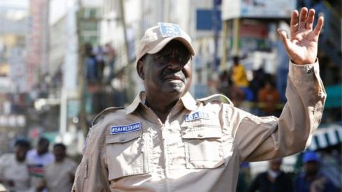 Kenya's opposition leader Raila Odinga