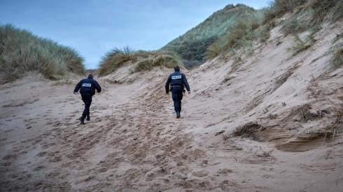 Sand dunes in northern France