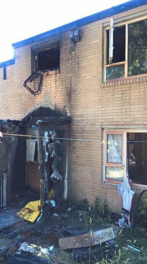 Bradford Flats Badly Damaged In Wheelie Bin Blaze - BBC News