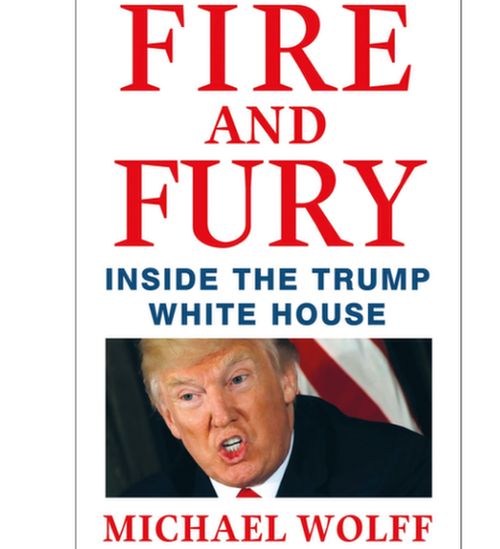 Fire and Fury book over