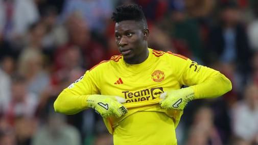 5 best pictures as Andre Onana wears Man United goalkeeper kit before  possible debut - Football