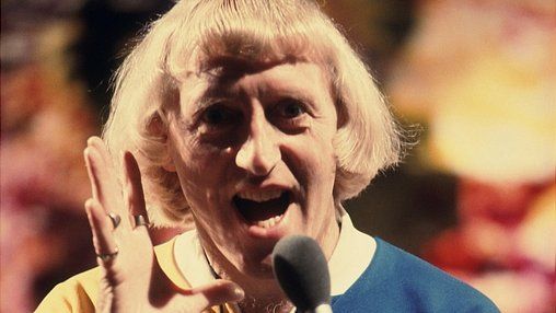 Jimmy Savile on Top of the Pops in 1975