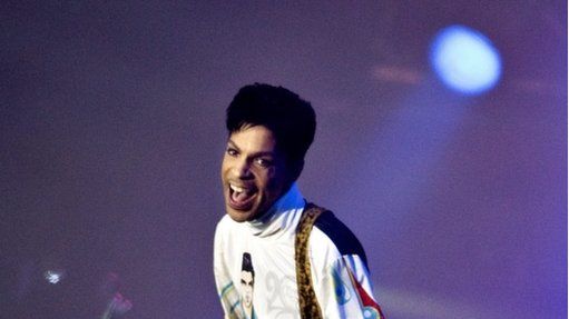 Prince performing at the Roskilde Festival, 4 July 2010