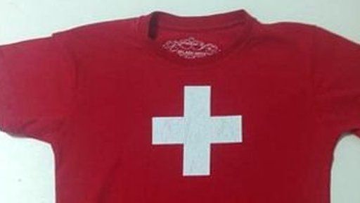 Rogerio Maudonnet's son was targeted for wearing a shirt bearing the Swiss flag - classmates mistakenly thought it represented the Workers' Party