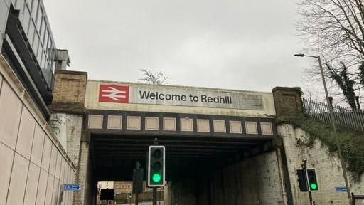 Welcome to Redhill sign